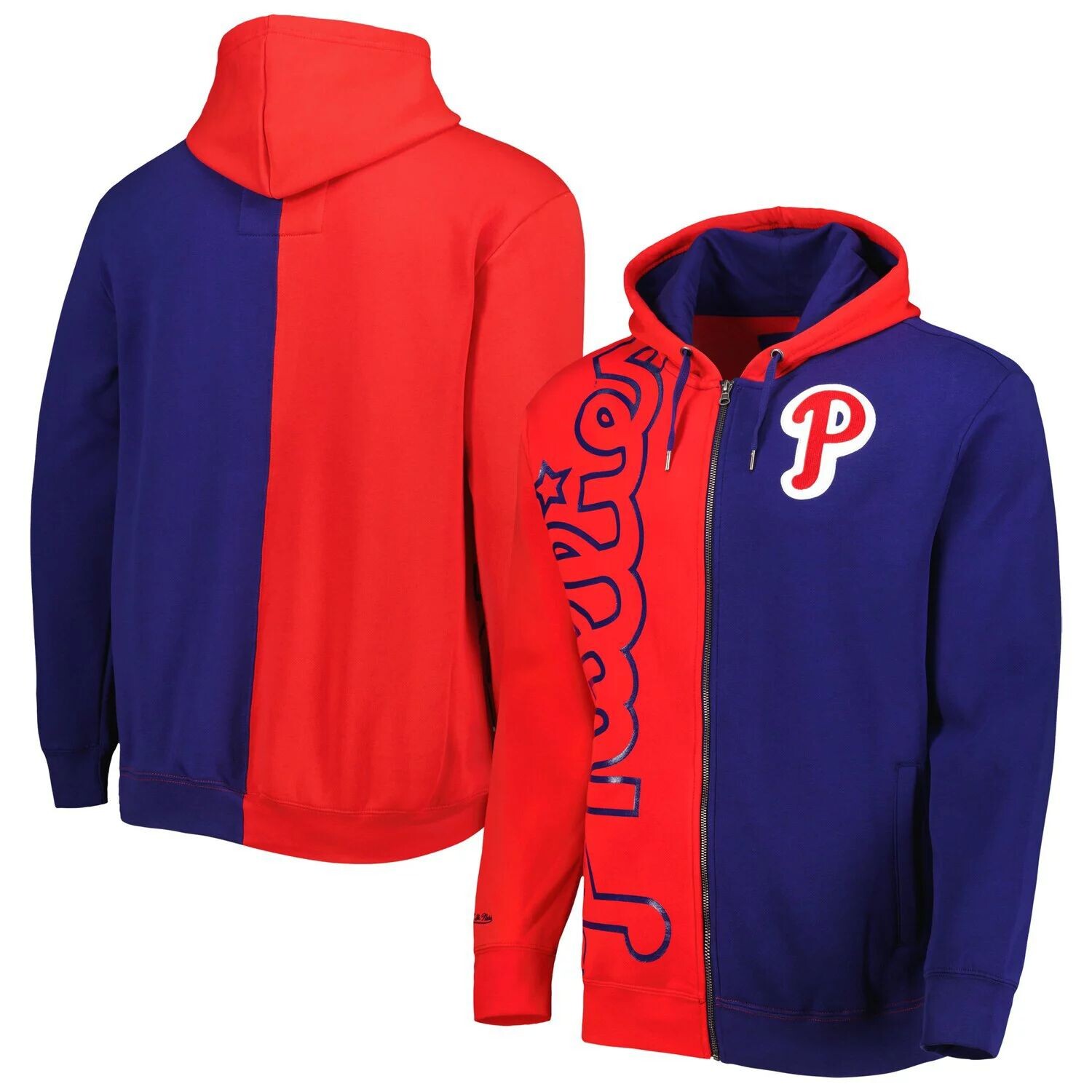 Мужская флисовая толстовка с молнией во всю длину Mitchell & Ness Red/Royal Philadelphia Phillies
Мужская флисовая толстовка с молнией во всю длину Mitchell & Ness Red/Royal Philadelphia Phillies
