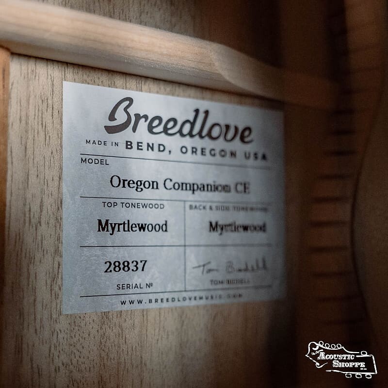 Акустическая гитара Breedlove Oregon Companion All Myrtlewood Cutaway Acoustic Guitar w/LR Baggs Pickup #8837
Акустическая гитара Breedlove Oregon Companion All Myrtlewood Cutaway Acoustic Guitar w/LR Baggs Pickup #8837