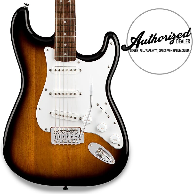 Электрогитара Squier SSS Stratocaster Electric Guitar - Brown Sunburst w/ Fender Play
Электрогитара Squier SSS Stratocaster Electric Guitar - Brown Sunburst w/ Fender Play