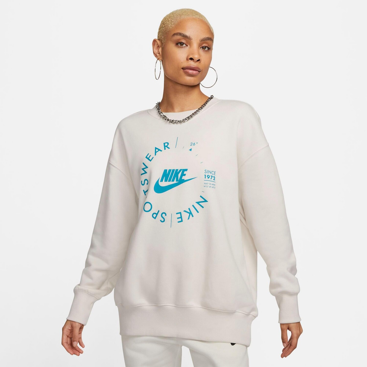 Женский свободный свитшот с круглым вырезом из флиса Nike Sportswear Phoenix, серый
Женский свободный свитшот с круглым вырезом из флиса Nike Sportswear Phoenix, серый