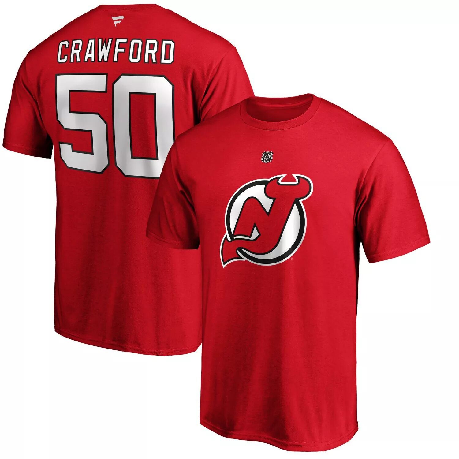 Мужская красная футболка с логотипом Corey Crawford New Jersey Devils с аутентичным именем и номером Stack Fanatics, Красный
Мужская красная футболка с логотипом Corey Crawford New Jersey Devils с аутентичным именем и номером Stack Fanatics, Красный