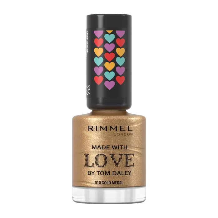 Лак для ногтей esmalte de uñas 60 seconds super shine tom daley Rimmel, цвет 010 gold medal
Лак для ногтей esmalte de uñas 60 seconds super shine tom daley Rimmel, цвет 010 gold medal