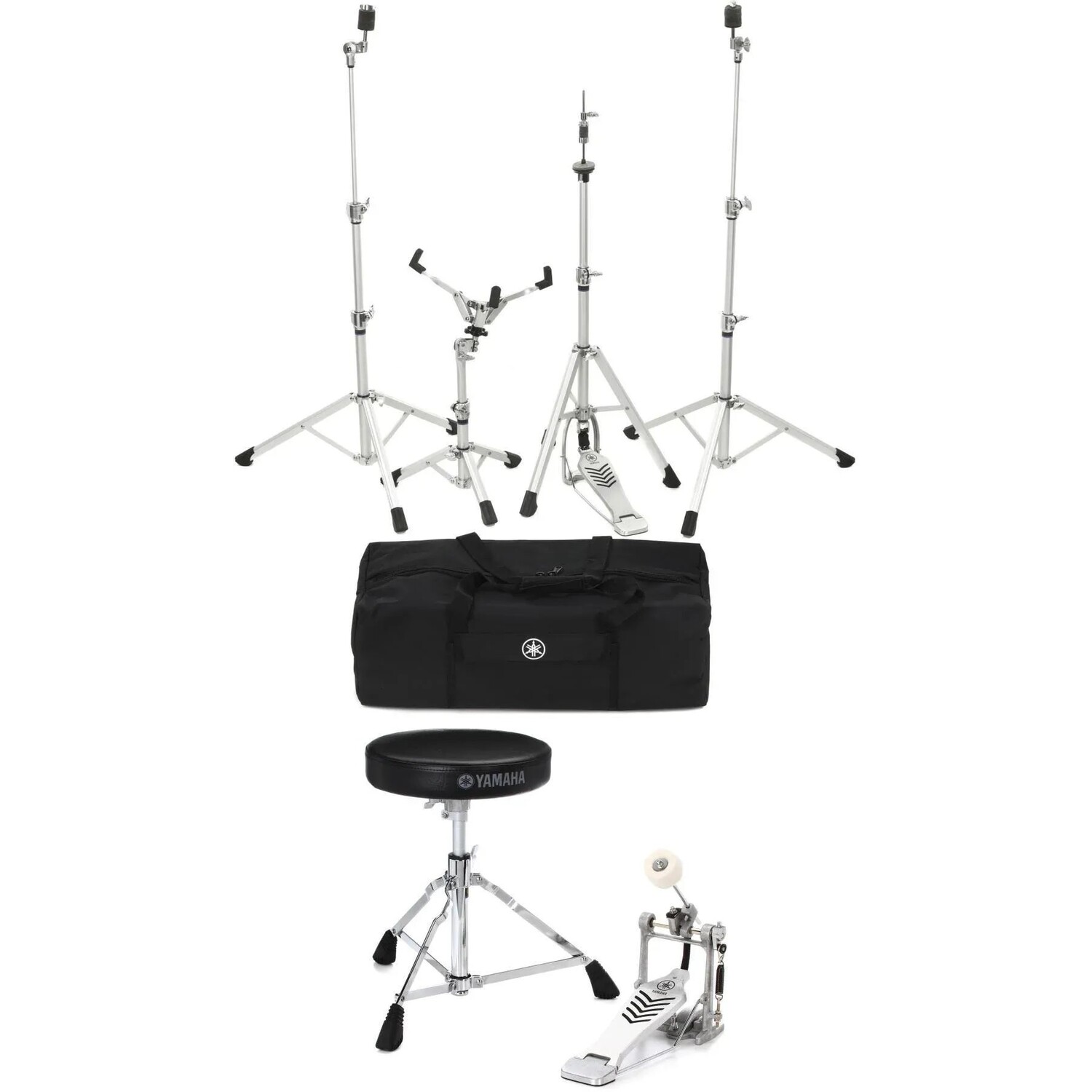 Yamaha HW-3 Advanced Lightweight Hardware Pack из 4 частей Crosstown с педалью бас-барабана и троном
Yamaha HW-3 Advanced Lightweight Hardware Pack из 4 частей Crosstown с педалью бас-барабана и троном