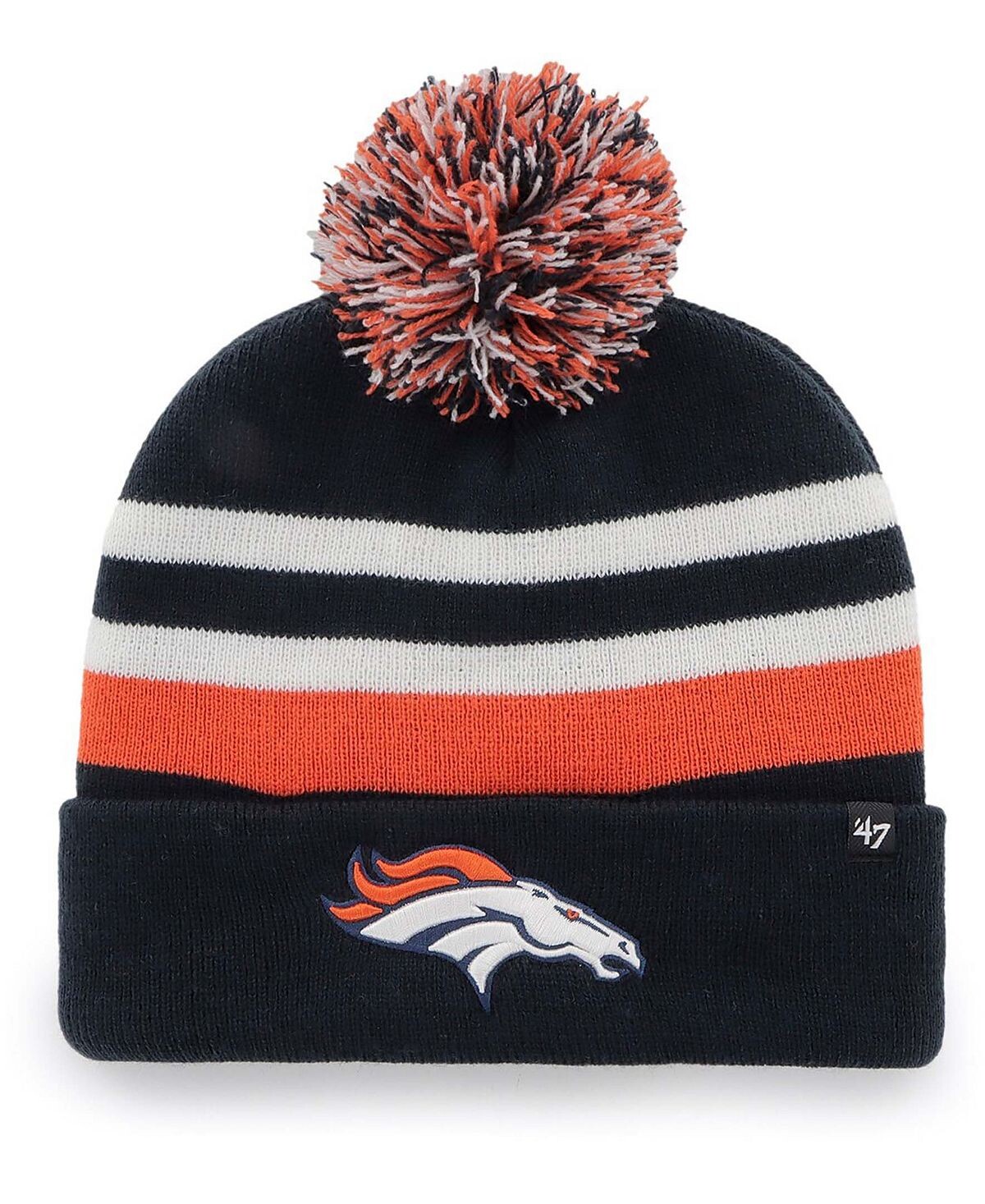 Мужская темно-синяя вязаная шапка Denver Broncos State Line с манжетами и помпоном '47 Brand
Мужская темно-синяя вязаная шапка Denver Broncos State Line с манжетами и помпоном '47 Brand