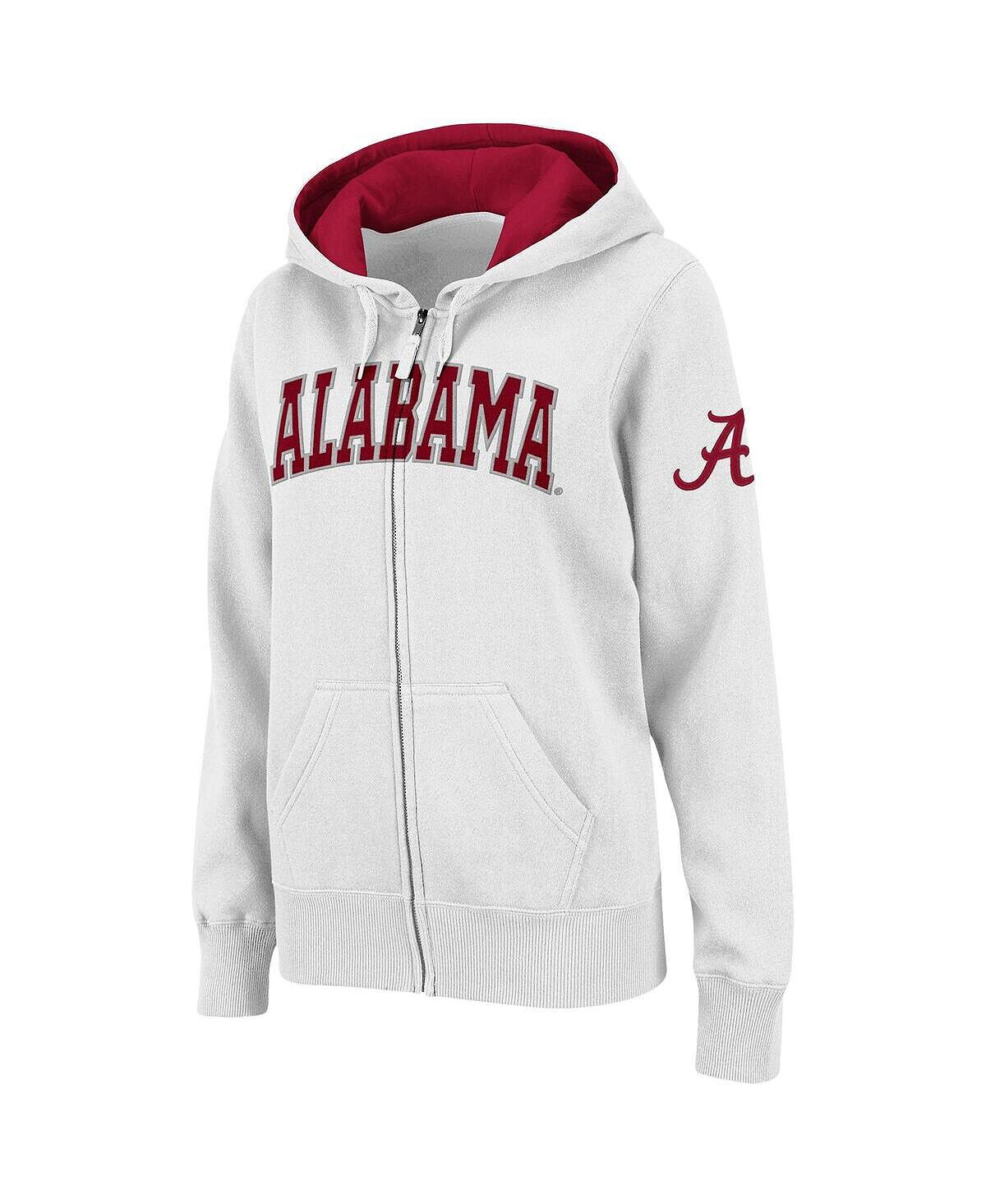 Женская белая толстовка с капюшоном и молнией во всю длину Alabama Crimson Tide с арочным названием Colosseum, белый
Женская белая толстовка с капюшоном и молнией во всю длину Alabama Crimson Tide с арочным названием Colosseum, белый