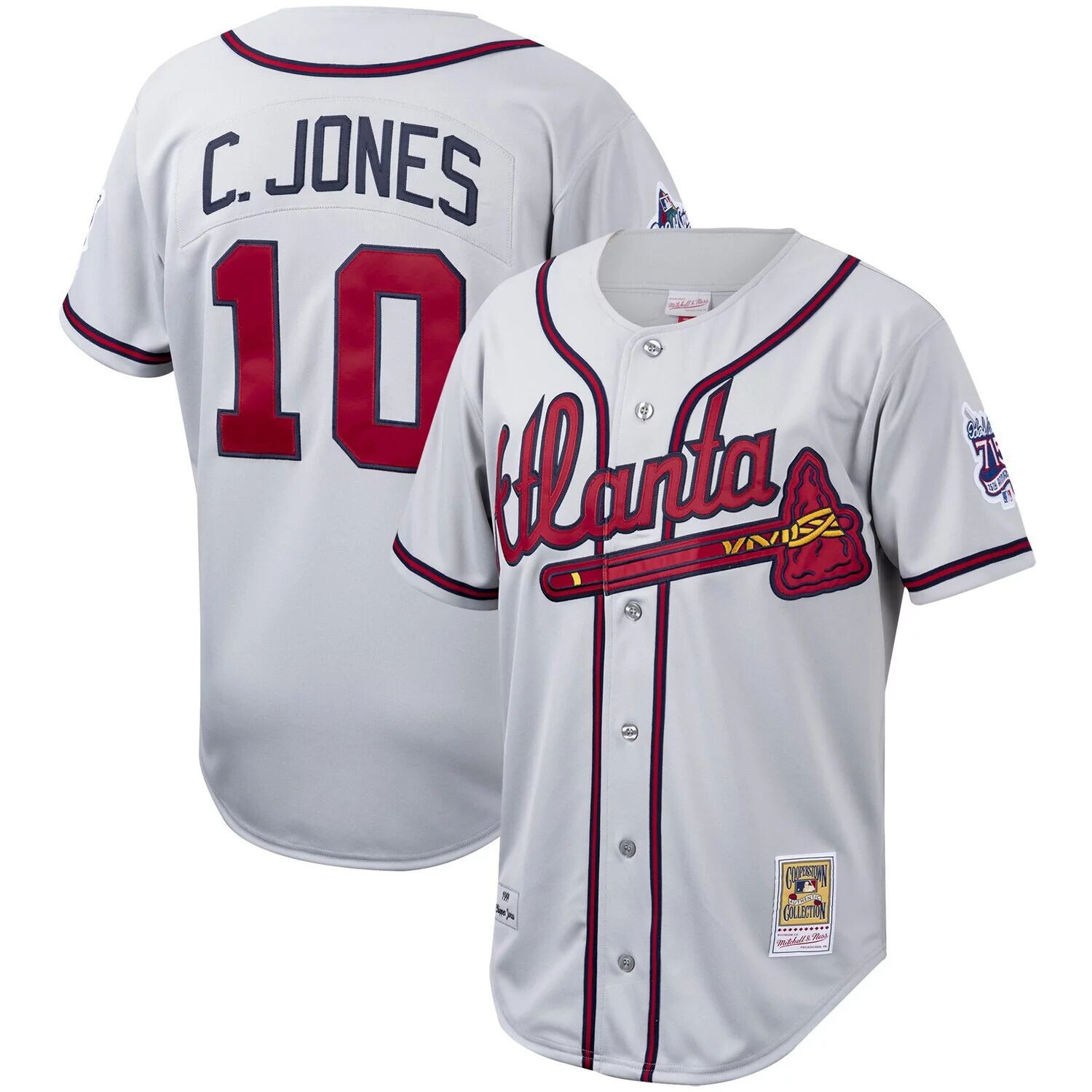 Аутентичный трикотаж Chipper Jones Atlanta Braves Mitchell & Ness Cooperstown Collection - серый
Аутентичный трикотаж Chipper Jones Atlanta Braves Mitchell & Ness Cooperstown Collection - серый
