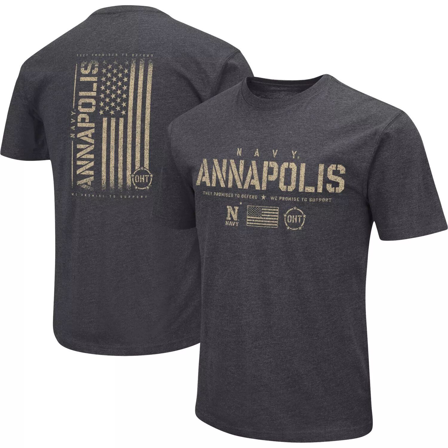 Мужская футболка Heather Black Navy Gardshipmen Big & Tall OHT Military Appreciation Playbook Colosseum
Мужская футболка Heather Black Navy Gardshipmen Big & Tall OHT Military Appreciation Playbook Colosseum