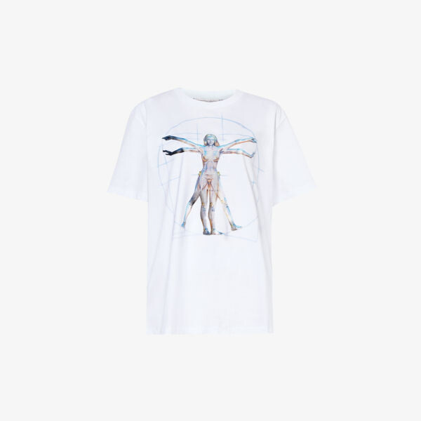 Футболка из хлопкового джерси с графическим принтом Stella McCartney x Sorayama Stella Mccartney, белый
Футболка из хлопкового джерси с графическим принтом Stella McCartney x Sorayama Stella Mccartney, белый