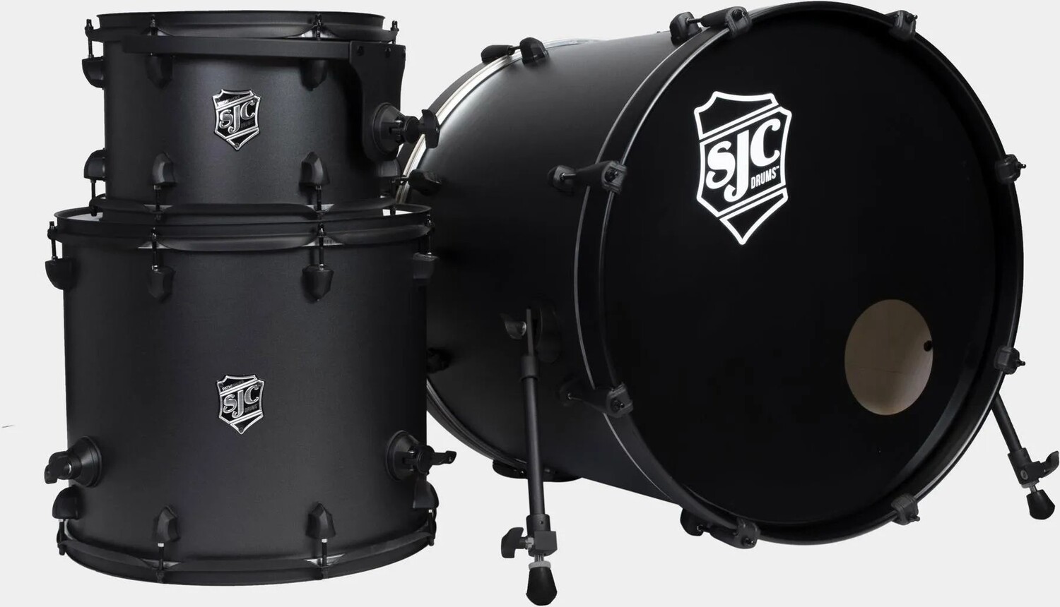 Набор из трех частей для барабанов SJC Custom Drums Pathfinder Series — Galaxy Grey
Набор из трех частей для барабанов SJC Custom Drums Pathfinder Series — Galaxy Grey