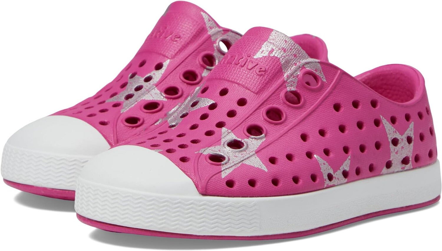 Кроссовки Jefferson Sugarlite Print Native Shoes Kids, цвет Radberry Pink/Shell White/Silver Stars
Кроссовки Jefferson Sugarlite Print Native Shoes Kids, цвет Radberry Pink/Shell White/Silver Stars