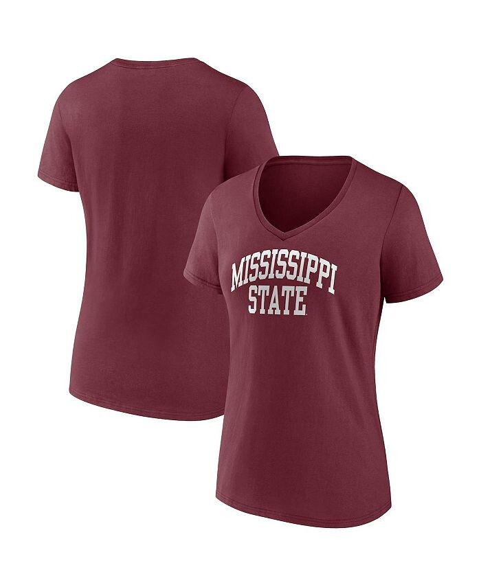 Женская темно-бордовая футболка Mississippi State Bulldogs с v-образным вырезом и базовой аркой Fanatics, красный
Женская темно-бордовая футболка Mississippi State Bulldogs с v-образным вырезом и базовой аркой Fanatics, красный