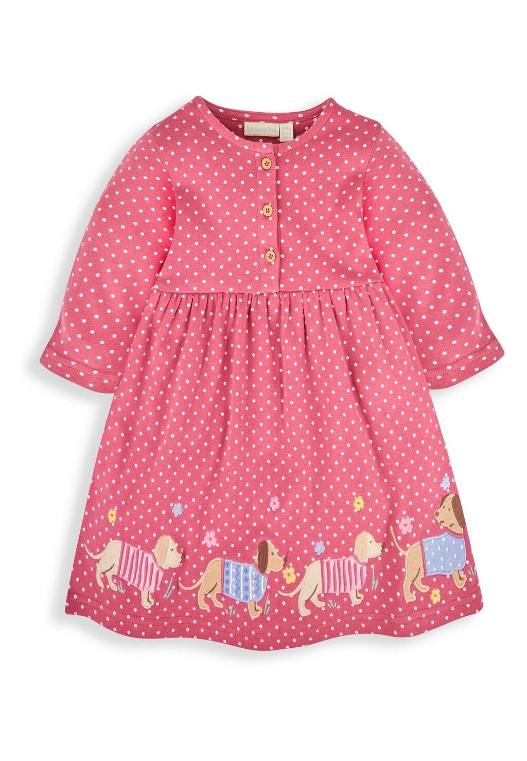 Летнее платье Applique Button Front JoJo Maman Bébé, цвет raspberry pink sausage dog
Летнее платье Applique Button Front JoJo Maman Bébé, цвет raspberry pink sausage dog
