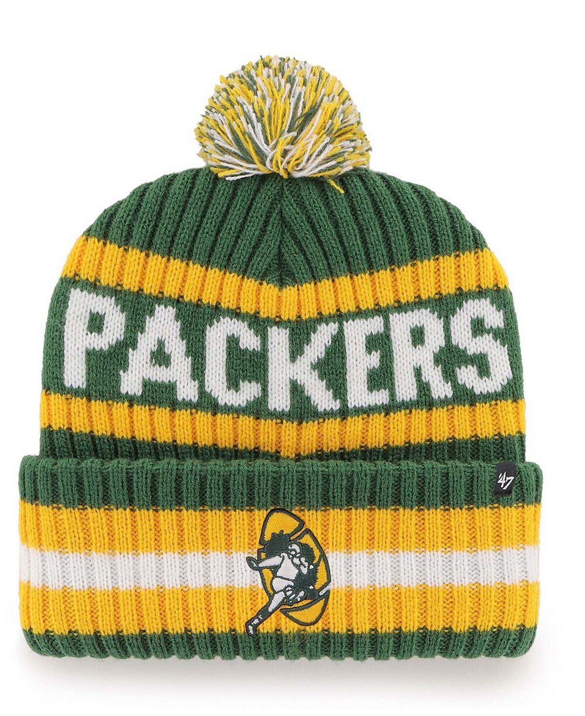 Мужская зеленая вязаная шапка с манжетами и помпоном Green Bay Packers Legacy Bering '47 Brand
Мужская зеленая вязаная шапка с манжетами и помпоном Green Bay Packers Legacy Bering '47 Brand