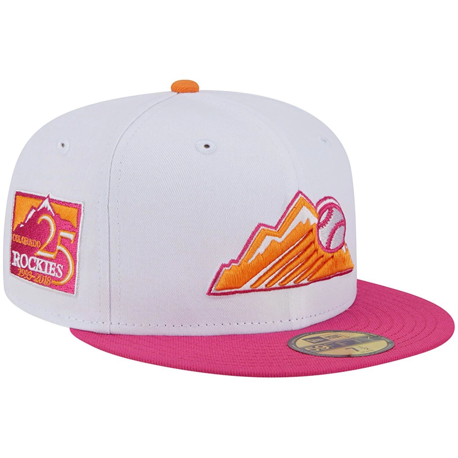 Мужская облегающая шляпа New Era белого/розового цвета Colorado Rockies 25th Team Anniversary 59FIFTY
Мужская облегающая шляпа New Era белого/розового цвета Colorado Rockies 25th Team Anniversary 59FIFTY