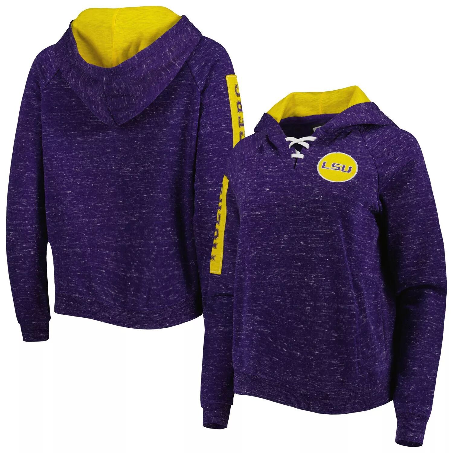 Женская толстовка с капюшоном Colosseum Purple LSU Tigers The Devil в крапинку и кружевной планкой реглан Colosseum
Женская толстовка с капюшоном Colosseum Purple LSU Tigers The Devil в крапинку и кружевной планкой реглан Colosseum