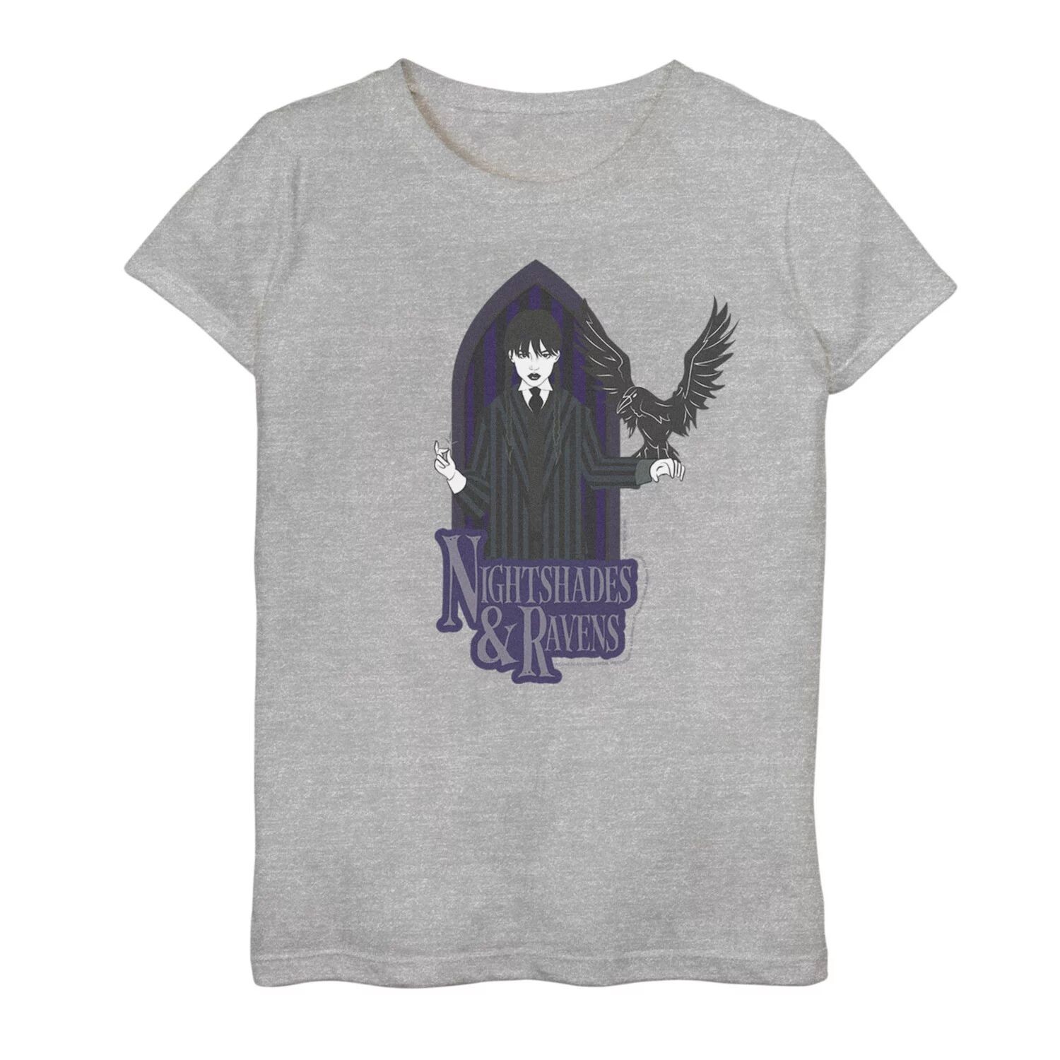 Футболка Wednesday Addams Nightshades And Ravens для девочек 7–16 лет с рисунком Licensed Character
Футболка Wednesday Addams Nightshades And Ravens для девочек 7–16 лет с рисунком Licensed Character