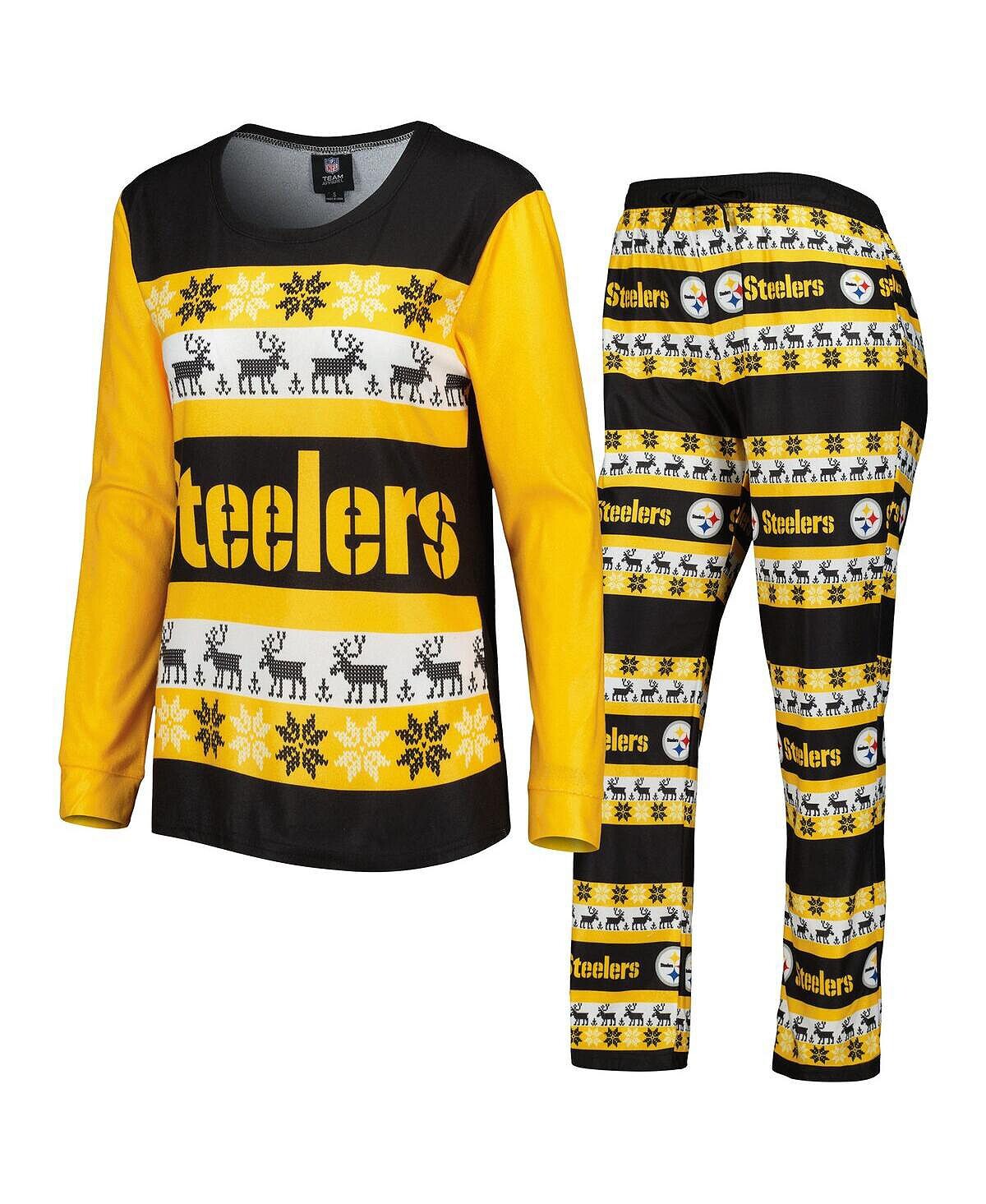 Женский черный пижамный комплект Pittsburgh Steelers Holiday Ugly Pajama Set FOCO, черный
Женский черный пижамный комплект Pittsburgh Steelers Holiday Ugly Pajama Set FOCO, черный