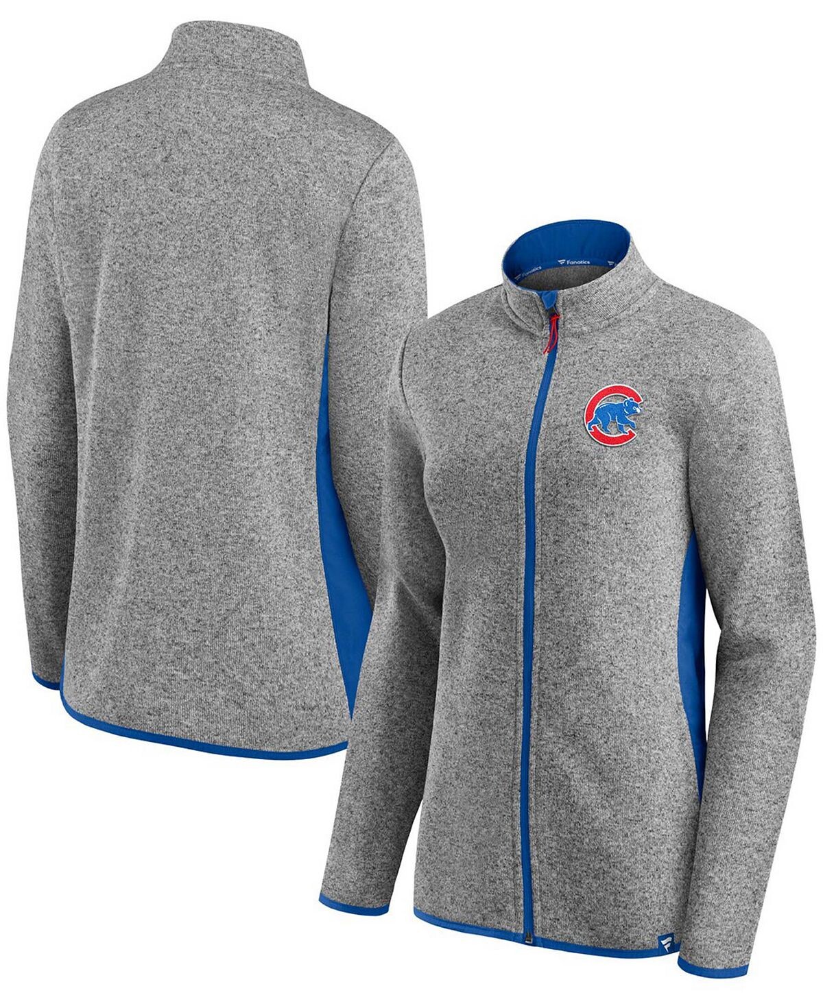 Женская флисовая куртка с молнией во всю длину и логотипом Heather Charcoal Chicago Cubs Fanatics
Женская флисовая куртка с молнией во всю длину и логотипом Heather Charcoal Chicago Cubs Fanatics