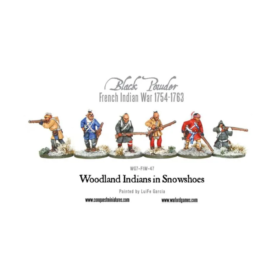 Лесные индейцы в снегоступах, Black Powder - French Indian War 1754-1763 (28mm)
Лесные индейцы в снегоступах, Black Powder - French Indian War 1754-1763 (28mm)