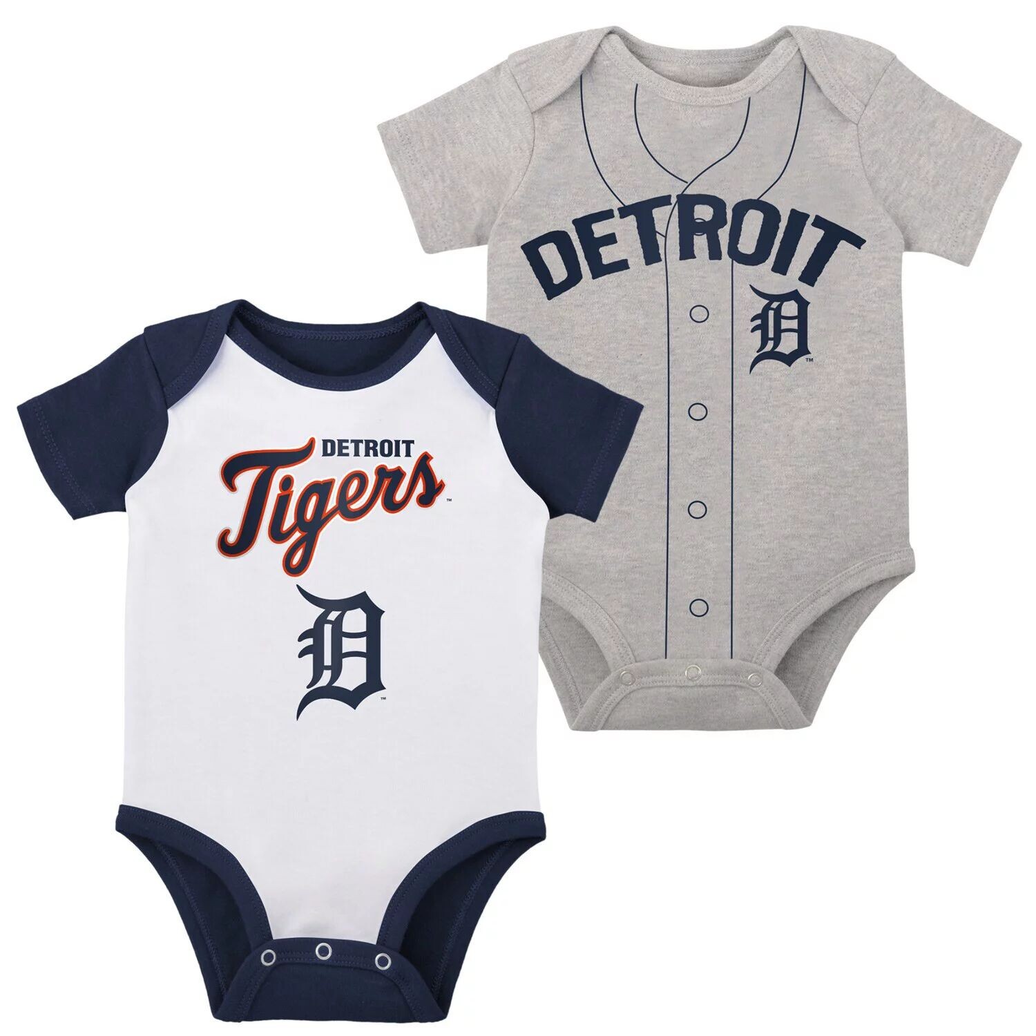 Комплект из двух боди Little Slugger Infant белого/серого цвета Detroit Tigers Outerstuff
Комплект из двух боди Little Slugger Infant белого/серого цвета Detroit Tigers Outerstuff