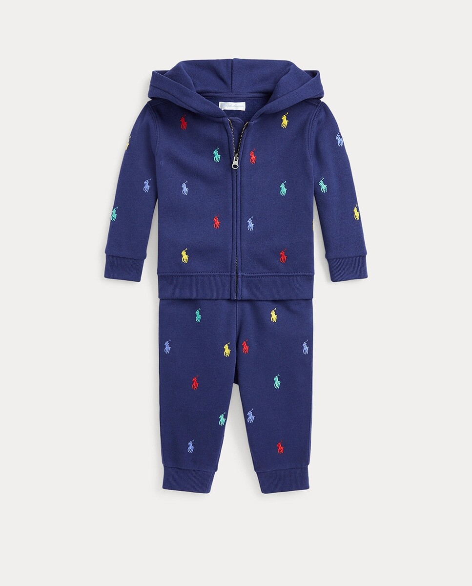 Комплект для мальчика темно-синего цвета с мультивышивкой Polo Ralph Lauren, темно-синий
Комплект для мальчика темно-синего цвета с мультивышивкой Polo Ralph Lauren, темно-синий