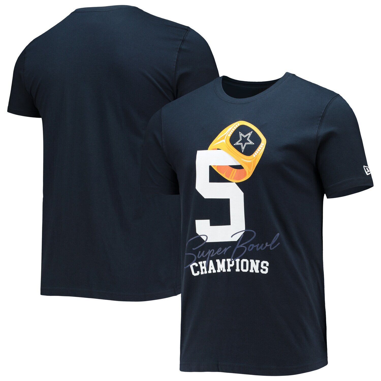 Мужская темно-синяя футболка New Era Dallas Cowboys 5X Super Bowl Champions Local Count the Rings
Мужская темно-синяя футболка New Era Dallas Cowboys 5X Super Bowl Champions Local Count the Rings