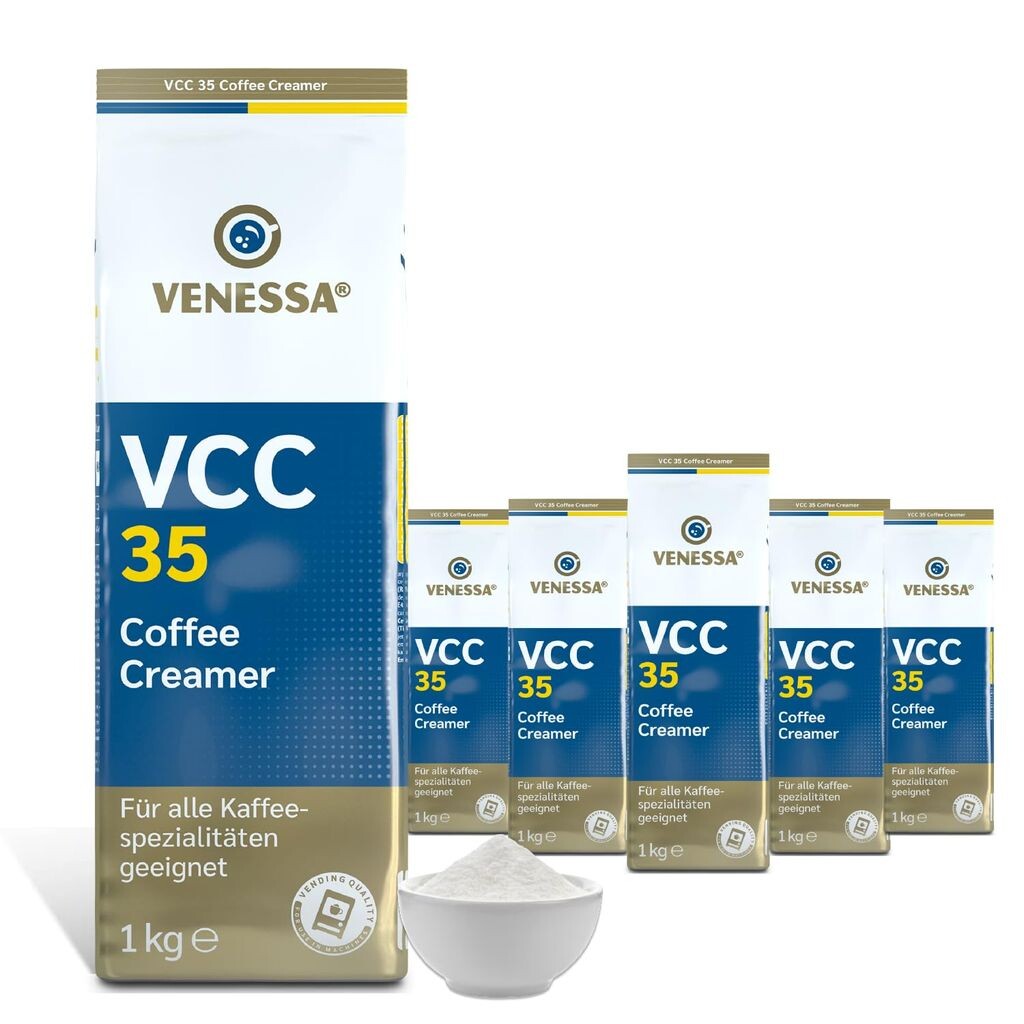 VENESSA VCC 35 Сливки для кофе, 5 x 1 кг, подходит для машинной упаковки, сливки для кофе Tsi Consumer Goods
VENESSA VCC 35 Сливки для кофе, 5 x 1 кг, подходит для машинной упаковки, сливки для кофе Tsi Consumer Goods