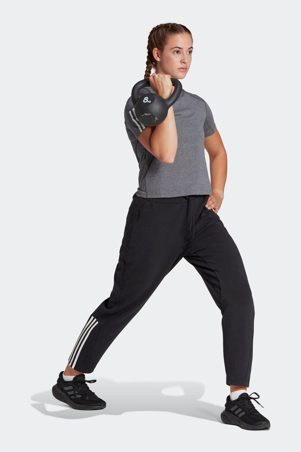 Хлопковые джоггеры Performance Train Essentials стандартной посадки adidas, черный
Хлопковые джоггеры Performance Train Essentials стандартной посадки adidas, черный