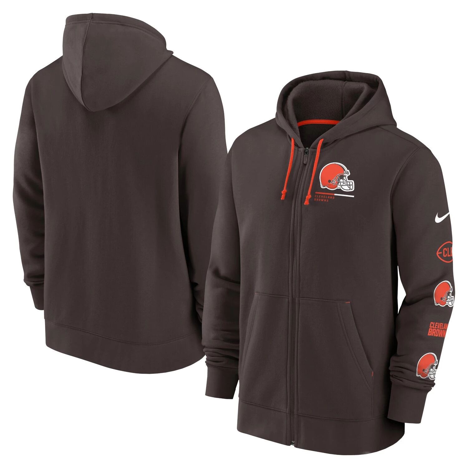 Мужская коричневая толстовка с молнией во всю длину Cleveland Browns Surrey Nike, Коричневый
Мужская коричневая толстовка с молнией во всю длину Cleveland Browns Surrey Nike, Коричневый