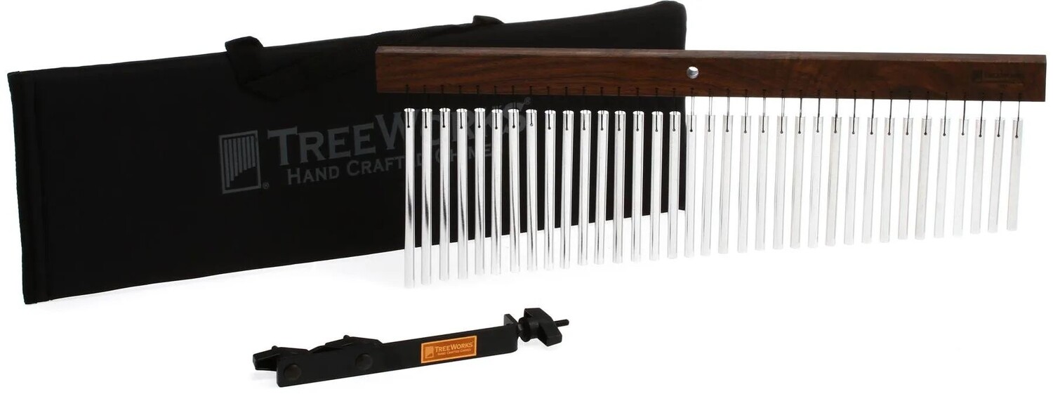 Комбинированный комплект Treeworks TRE35kit Chimes — однорядный на 35 баров с креплением и сумкой
Комбинированный комплект Treeworks TRE35kit Chimes — однорядный на 35 баров с креплением и сумкой