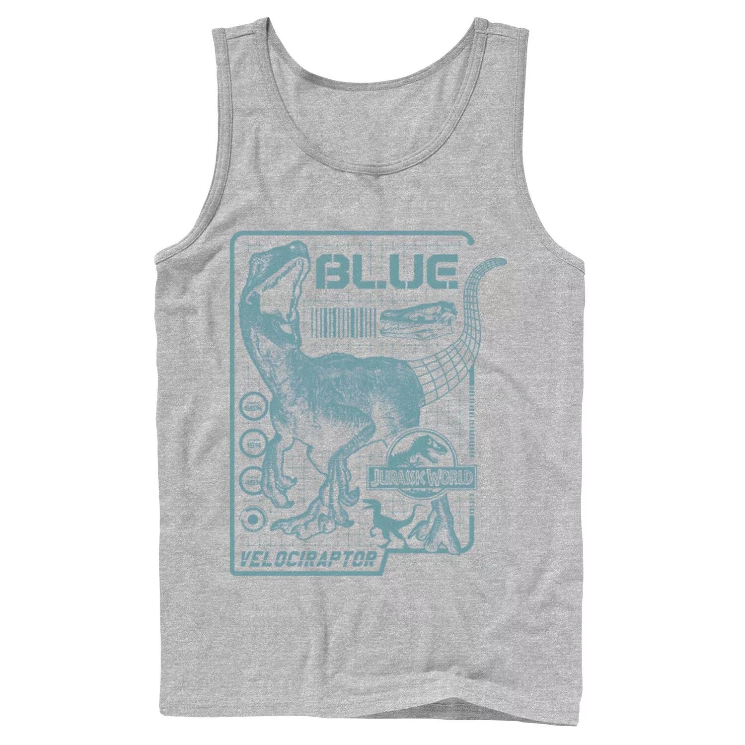 Мужская майка Jurassic World Two Blue Raptor Schematic. Licensed Character
Мужская майка Jurassic World Two Blue Raptor Schematic. Licensed Character
