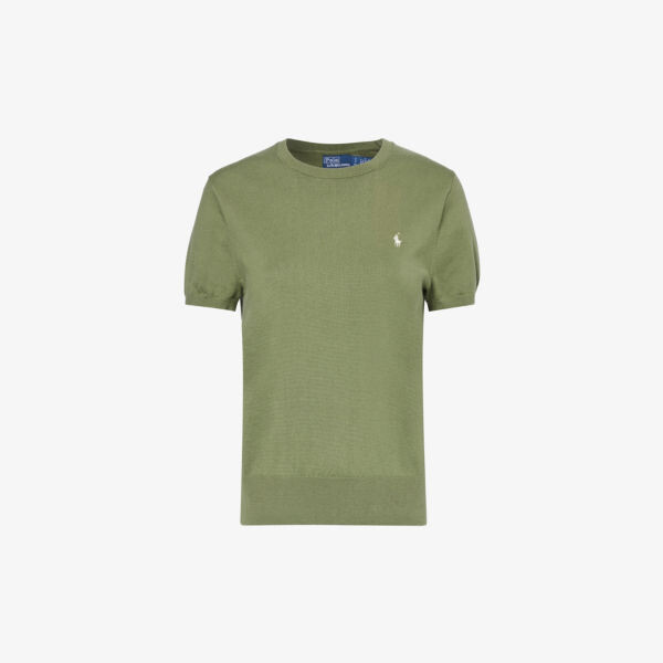 Топ из смесового хлопка с круглым вырезом и фирменной вышивкой Polo Ralph Lauren, цвет garden trail
Топ из смесового хлопка с круглым вырезом и фирменной вышивкой Polo Ralph Lauren, цвет garden trail