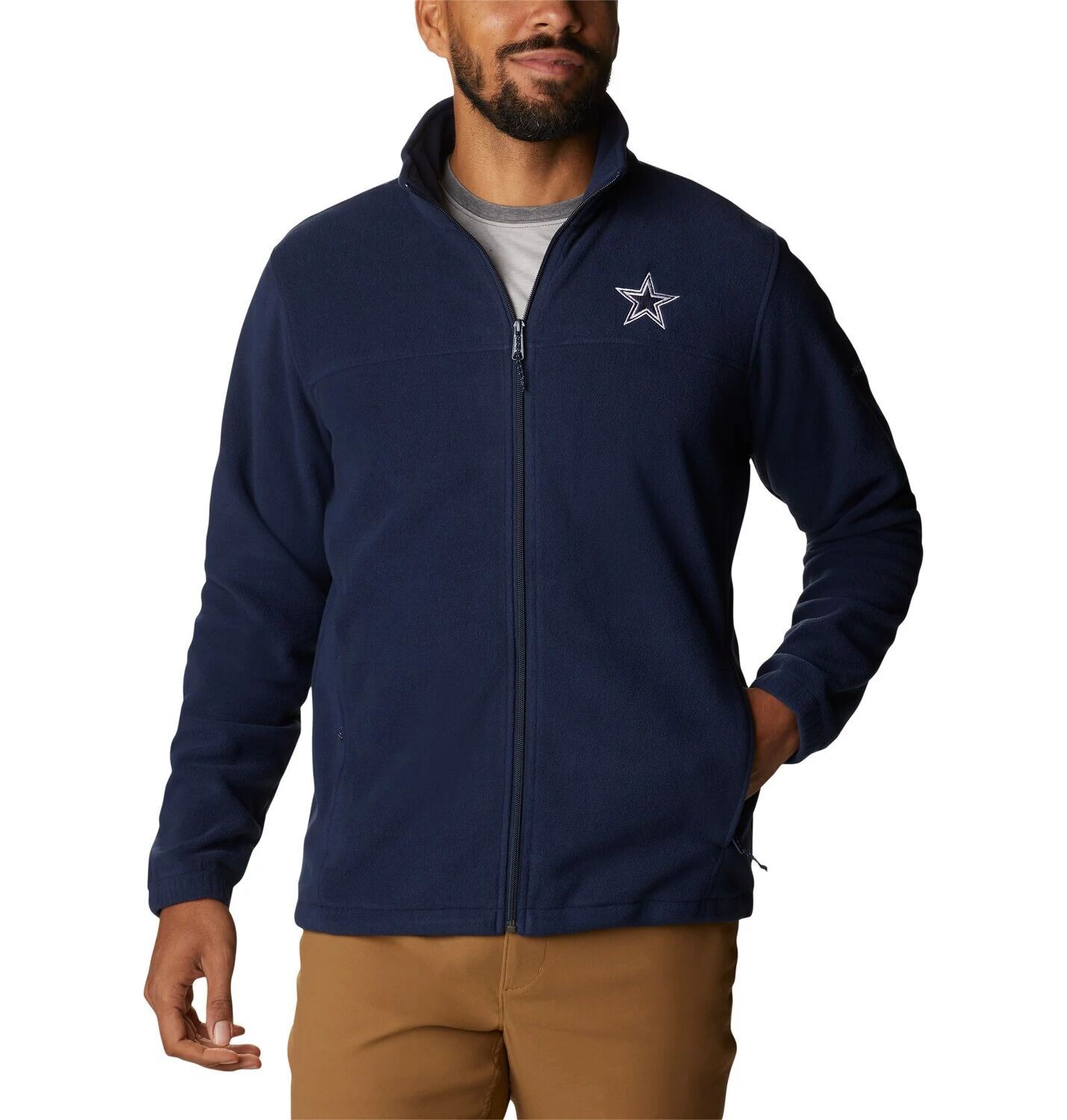 Мужская куртка Columbia Navy Dallas Cowboys Big & Tall Flanker III с молнией во всю длину
Мужская куртка Columbia Navy Dallas Cowboys Big & Tall Flanker III с молнией во всю длину