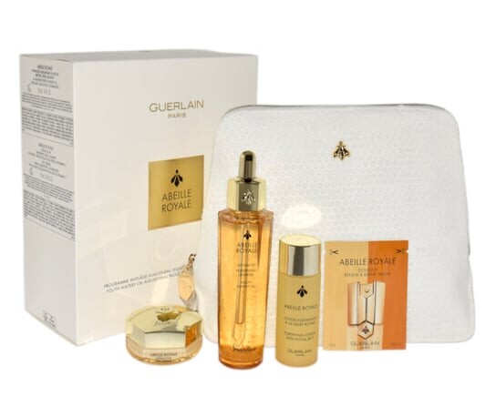 Подарочный набор Guerlain Abeille Royale Youth Watery Oil 50 мл + Крем 15 мл + Лосьон 15 мл + Восстанавливающая сыворотка 4,8 мл +
Подарочный набор Guerlain Abeille Royale Youth Watery Oil 50 мл + Крем 15 мл + Лосьон 15 мл + Восстанавливающая сыворотка 4,8 мл +