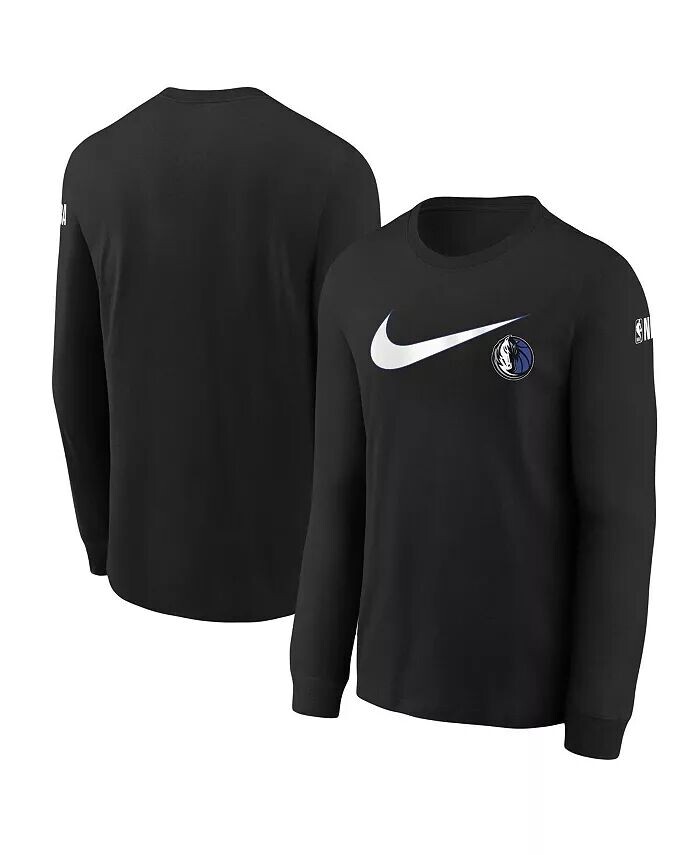 Черная футболка с длинными рукавами и логотипом Big Boys and Girls Dallas Mavericks Nike, черный
Черная футболка с длинными рукавами и логотипом Big Boys and Girls Dallas Mavericks Nike, черный