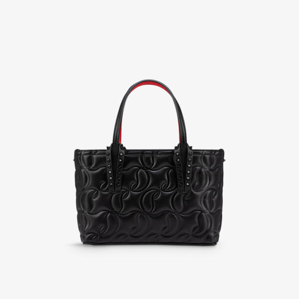 Миниатюрная кожаная сумка-тоут Cabata с тисненым логотипом Christian Louboutin, черный
Миниатюрная кожаная сумка-тоут Cabata с тисненым логотипом Christian Louboutin, черный