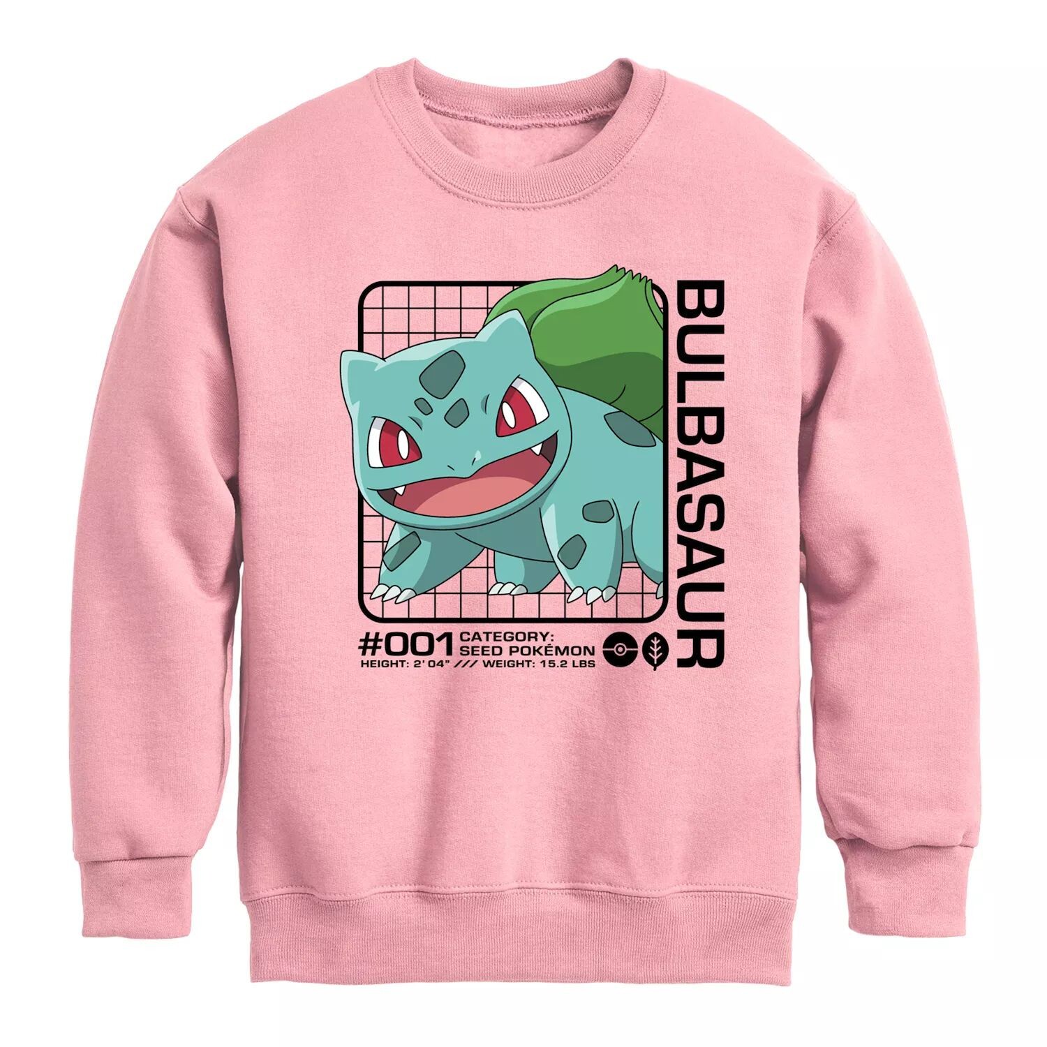 Флисовая толстовка с рисунком Pokemon Bulbasaur Stats для мальчиков 8–20 лет Licensed Character, розовый
Флисовая толстовка с рисунком Pokemon Bulbasaur Stats для мальчиков 8–20 лет Licensed Character, розовый