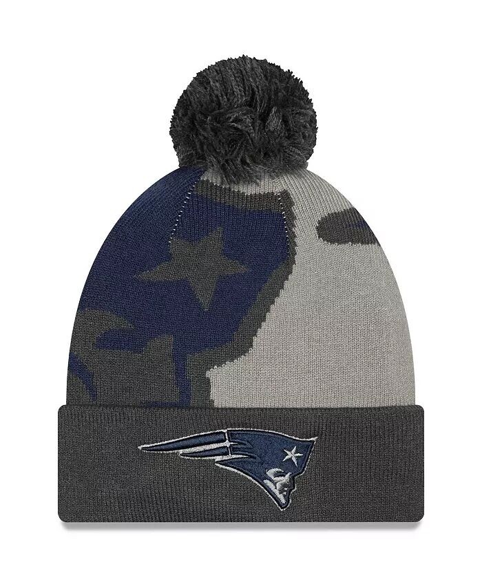 Мужская графитовая вязаная шапка с манжетами и логотипом New England Patriots Whiz Redux New Era, серый
Мужская графитовая вязаная шапка с манжетами и логотипом New England Patriots Whiz Redux New Era, серый