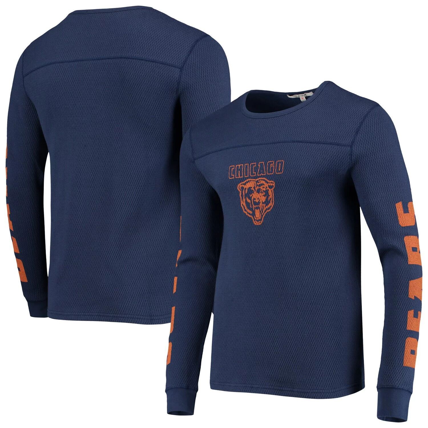 Мужская термостойкая футболка с длинными рукавами и темно-синим принтом Chicago Bears Heavyweight Junk Food, Синий
Мужская термостойкая футболка с длинными рукавами и темно-синим принтом Chicago Bears Heavyweight Junk Food, Синий