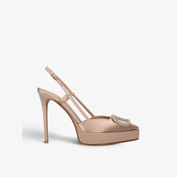 Vlogo 120 атласные туфли с острым носком и пяткой на пятке Valentino Garavani, красный
Vlogo 120 атласные туфли с острым носком и пяткой на пятке Valentino Garavani, красный