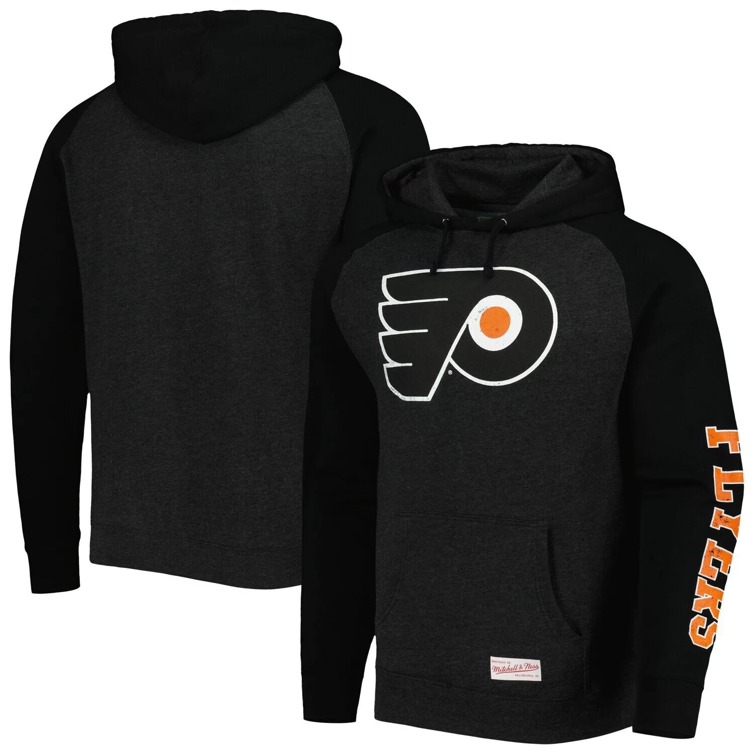 Мужской пуловер с капюшоном и принтом реглан Mitchell & Ness Heather Black Philadelphia Flyers
Мужской пуловер с капюшоном и принтом реглан Mitchell & Ness Heather Black Philadelphia Flyers