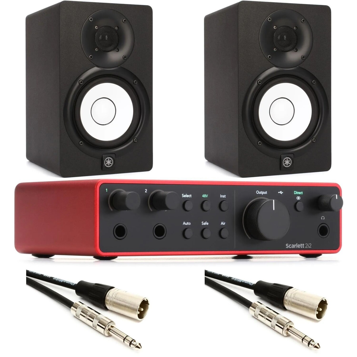 Новый комплект Focusrite Scarlett 2i2 USB-аудиоинтерфейса 4-го поколения и студийного монитора с питанием от Yamaha HS5
Новый комплект Focusrite Scarlett 2i2 USB-аудиоинтерфейса 4-го поколения и студийного монитора с питанием от Yamaha HS5