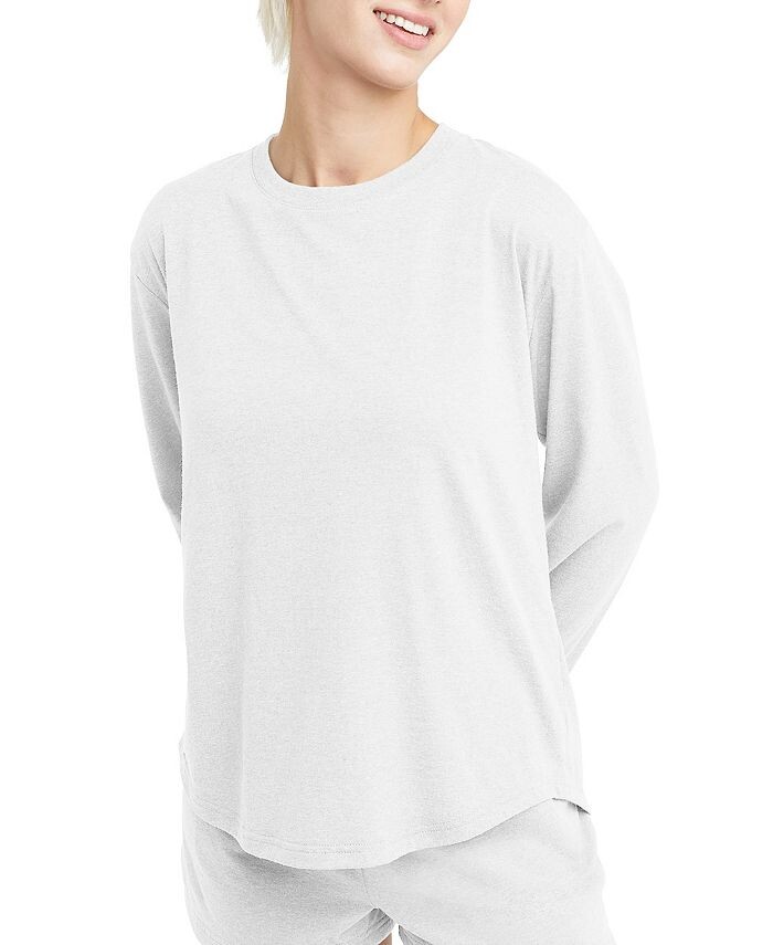 Женская свободная футболка Originals Triblend с длинными рукавами Hanes, слоновая кость/кремовый, Бежевый
Женская свободная футболка Originals Triblend с длинными рукавами Hanes, слоновая кость/кремовый, Бежевый