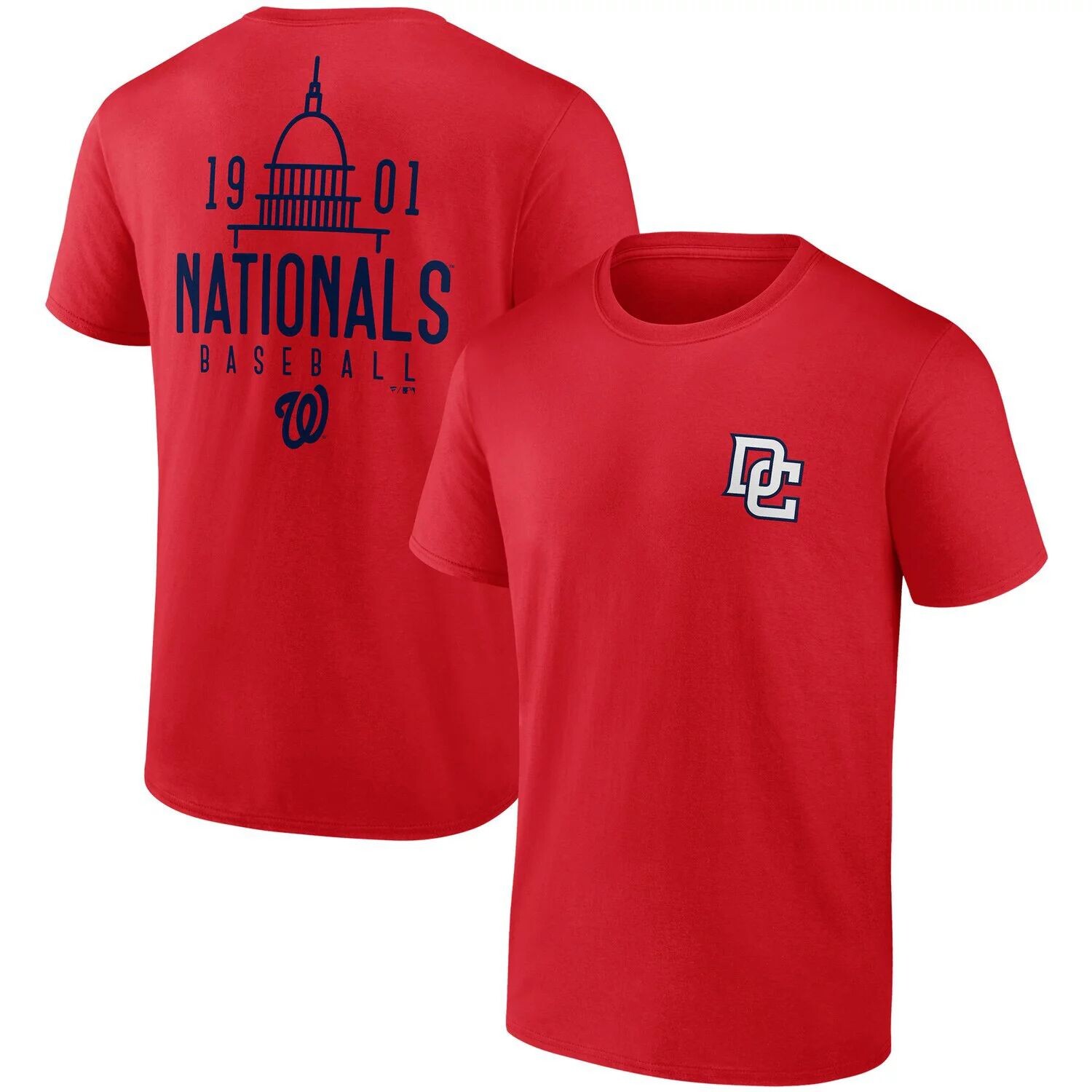 Мужская красная футболка с логотипом Washington Nationals Iconic Bring It Fanatics
Мужская красная футболка с логотипом Washington Nationals Iconic Bring It Fanatics