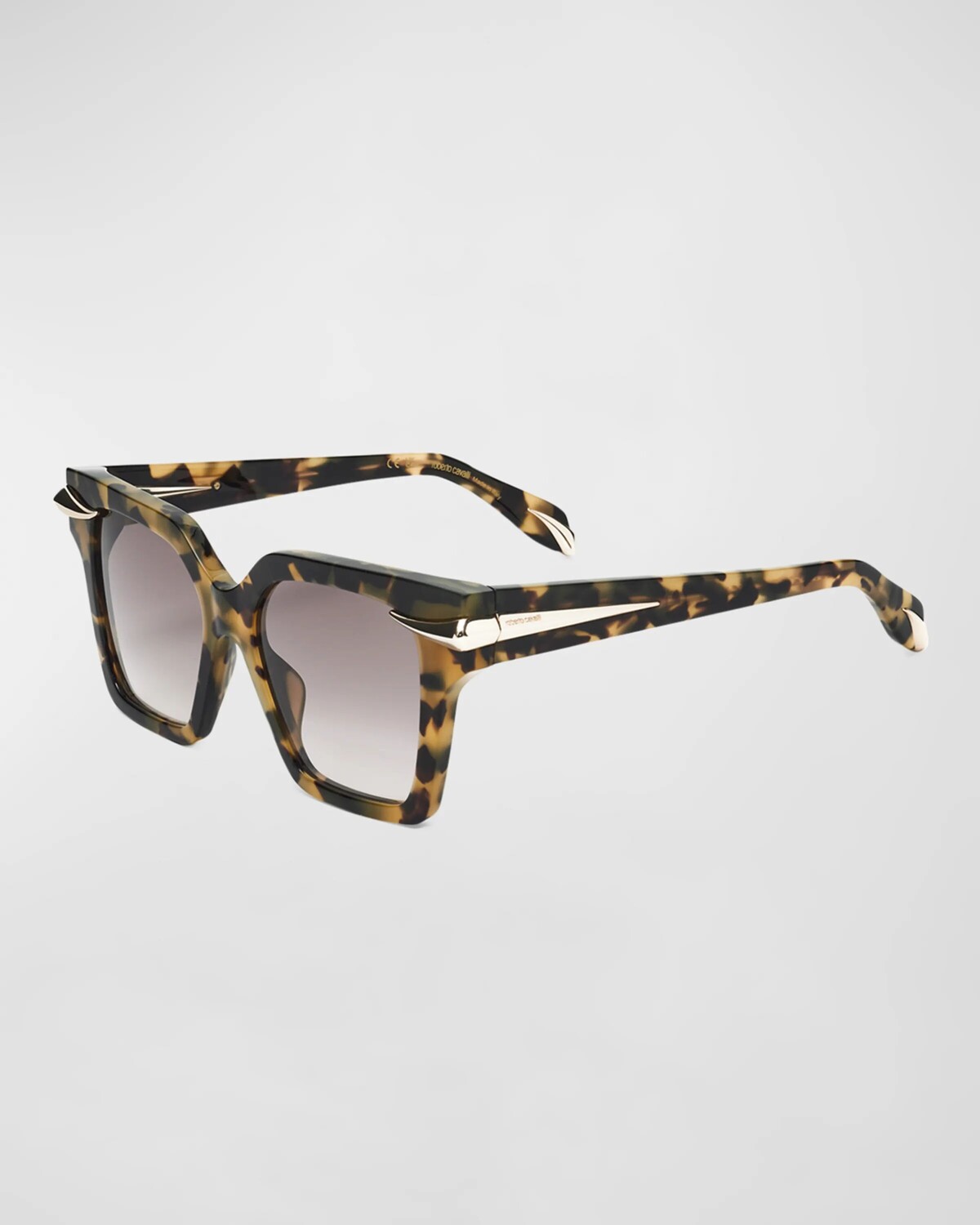 Квадратные солнцезащитные очки из ацетата с украшением Roberto Cavalli, цвет Shiny Vintage Havana
Квадратные солнцезащитные очки из ацетата с украшением Roberto Cavalli, цвет Shiny Vintage Havana