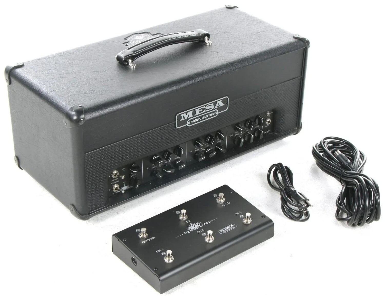 Mesa/Boogie Triple Crown TC-50 — ламповая головка мощностью 50 Вт — черный Taurus Б/у
Mesa/Boogie Triple Crown TC-50 — ламповая головка мощностью 50 Вт — черный Taurus Б/у