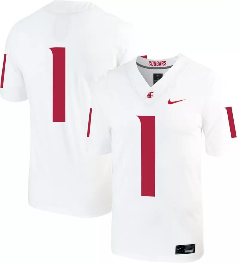 Мужское белое футбольное джерси Nike Washington State Cougars #1 Untouchable Game
Мужское белое футбольное джерси Nike Washington State Cougars #1 Untouchable Game
