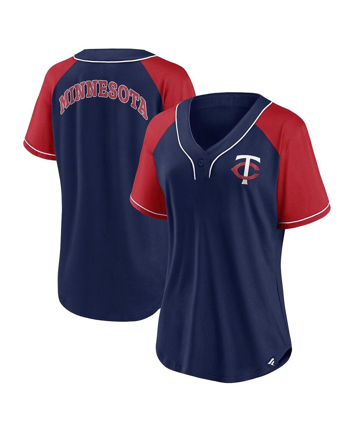 Женская темно-синяя футболка Minnesota Twins Ultimate Style с v-образным вырезом реглан Fanatics, темно-синий
Женская темно-синяя футболка Minnesota Twins Ultimate Style с v-образным вырезом реглан Fanatics, темно-синий