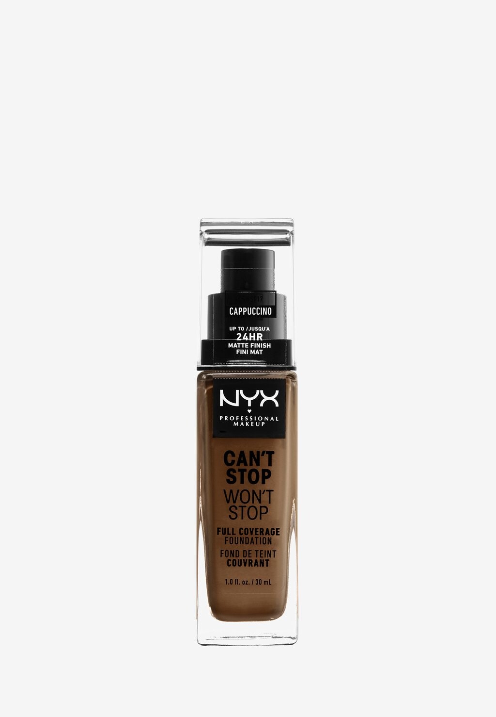 Тональный крем Can'T Stop Won'T Stop Foundation Nyx Professional Makeup, цвет 17 cappuccino
Тональный крем Can'T Stop Won'T Stop Foundation Nyx Professional Makeup, цвет 17 cappuccino