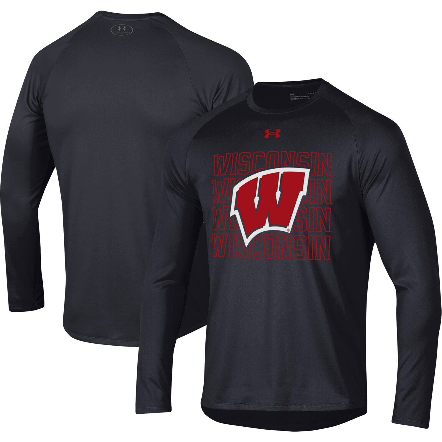 Мужская черная футболка с длинным рукавом Wisconsin Badgers 2023 Sideline Tech реглан Under Armour, Черный
Мужская черная футболка с длинным рукавом Wisconsin Badgers 2023 Sideline Tech реглан Under Armour, Черный